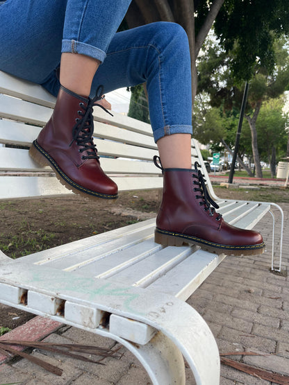 BOTAS CLASSIC EN PIEL ALBATROS COLOR VINO